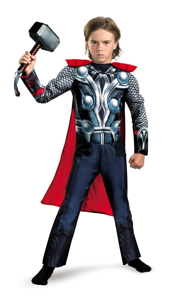 Boys Thor Classic Muscle Costume - The Avengers - JJ's Party House
