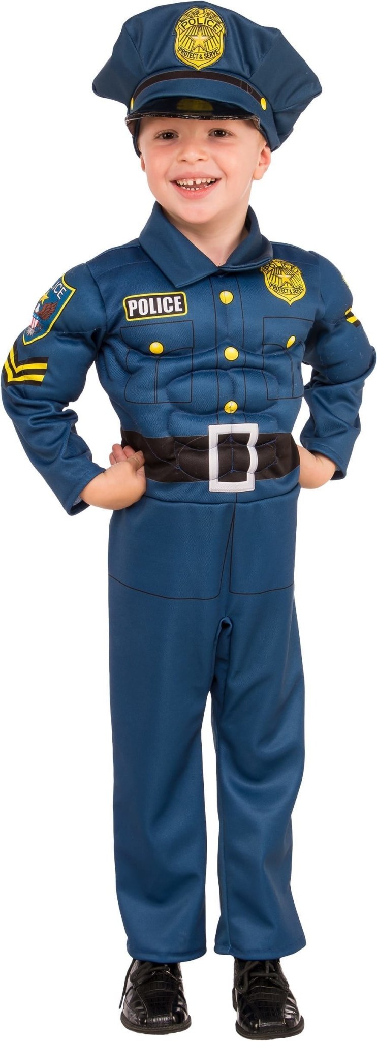 Boys Top Cop Costume RUB-510332 MEDIUM - JJ's Party House