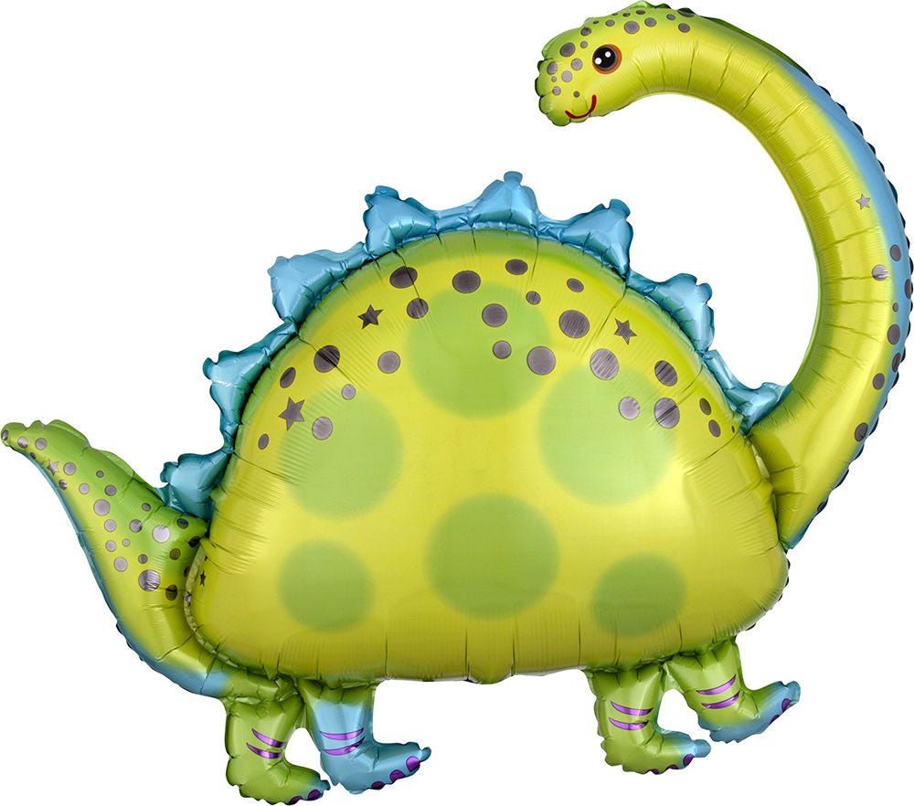 Brontosaurus Dinosaur Jumbo Balloon 32" - JJ's Party House