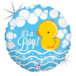 Bubble Ducky Boy Mylar Balloon 18" - JJ's Party House