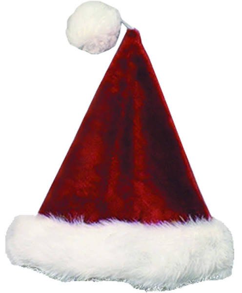 Burgundy Dlx Santa Hat - JJ's Party House