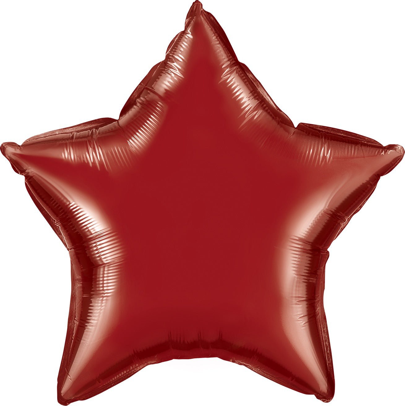 Burgundy Star Foil Balloon 18'' - JJ's Party House