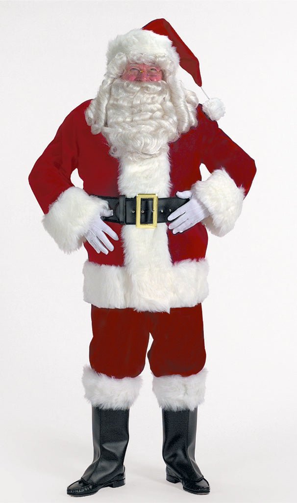 Burgundy Velvet Santa Suit (XLarge) - JJ's Party House
