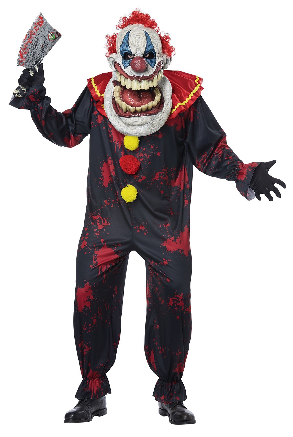 California Costumes Costumes Adult Die Laughing Evil Clown Costume