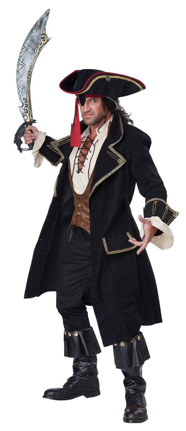 California Costumes Costumes LARGE Men's Pirate Captain Costume