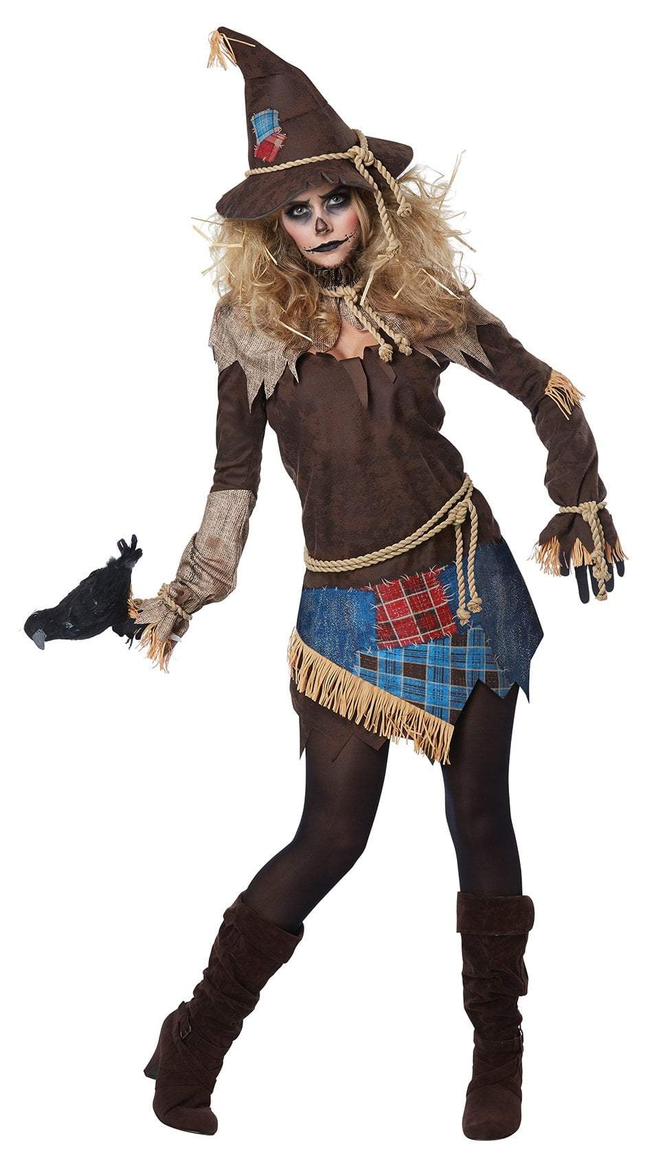 California Costumes Costumes LARGE Women's Creepy Scarecrow Costume