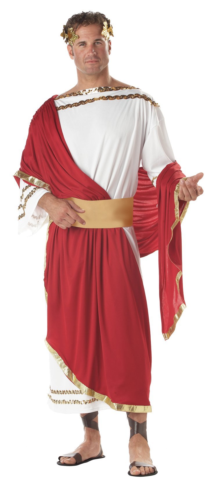 California Costumes Costumes WHITE/WINE/GOLD Adult Roman Caesar Costume