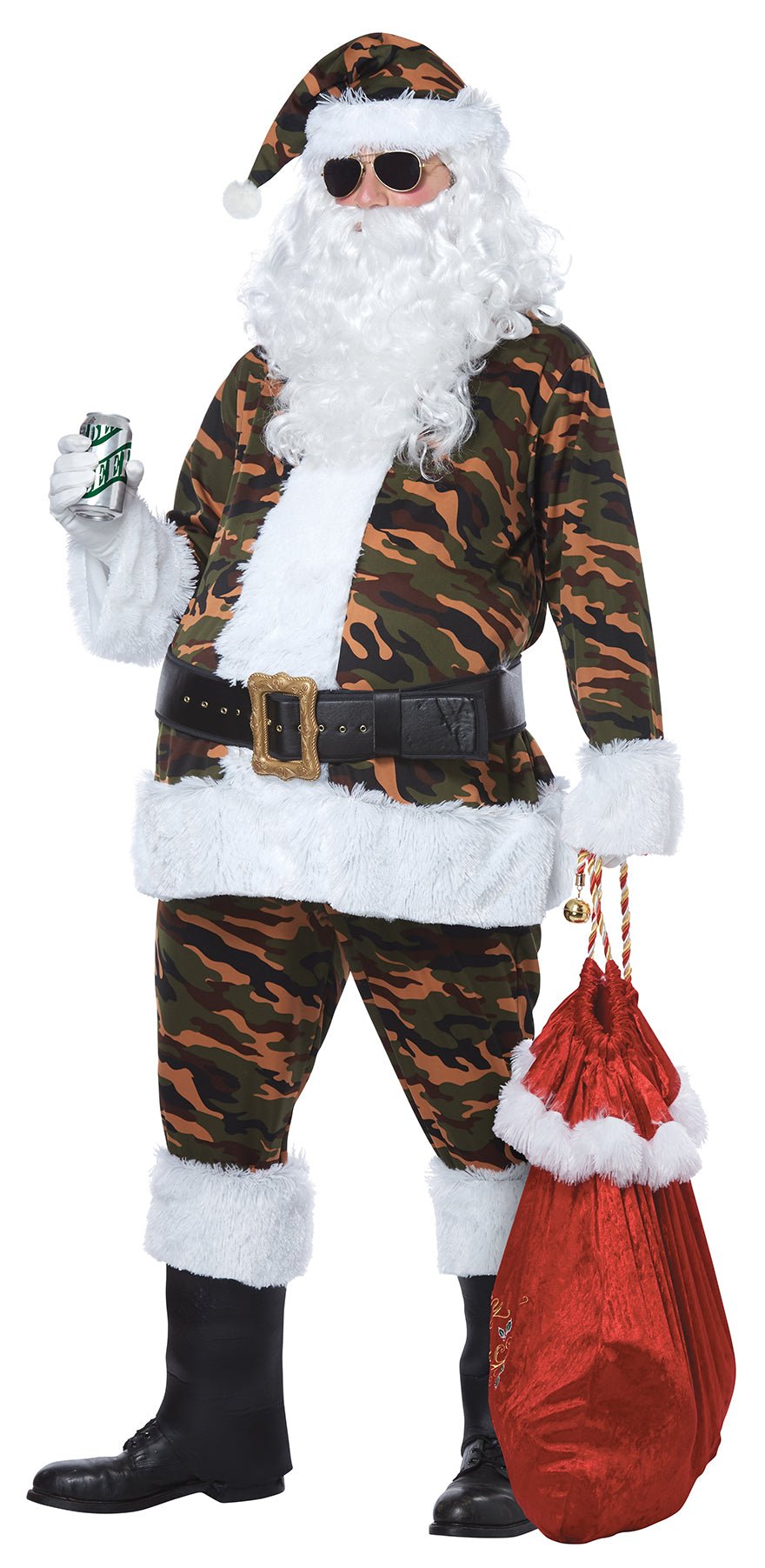 Camouflage Santa Suit CAL-01519 LARGE/X-LARGE - JJ's Party House