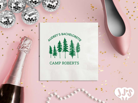Camp Bachelorette Personalized Napkins - JJ's Party House