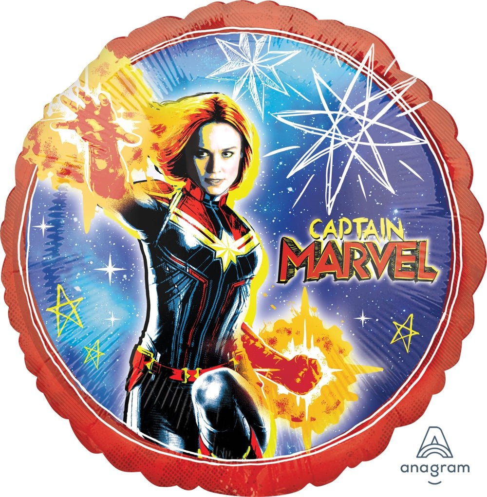 Captain Marvel Mylar Balloon - JJ's Party House