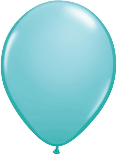 Caribbean Blue 11'' Latex Balloon - JJ's Party House