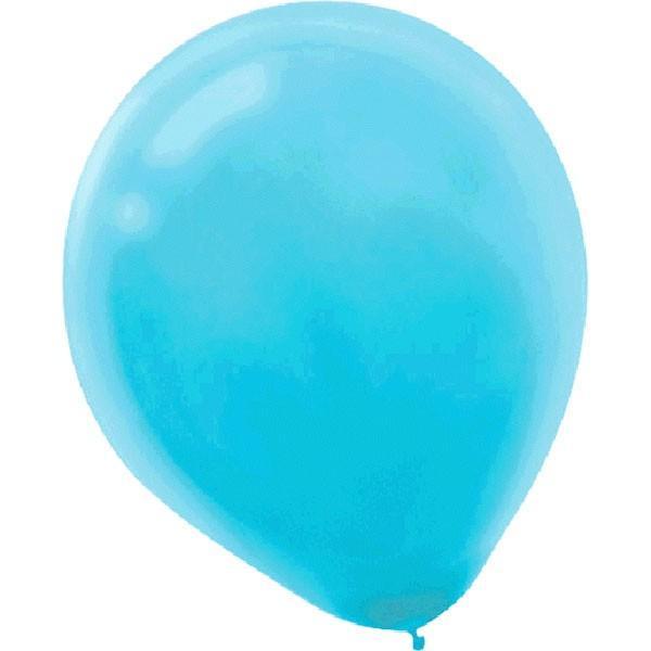 Caribbean Blue Pearlized Latex Balloons 100ct - JJ's Party House