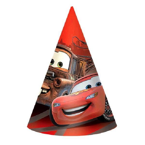 Cars Party Hats 8ct - JJ's Party House