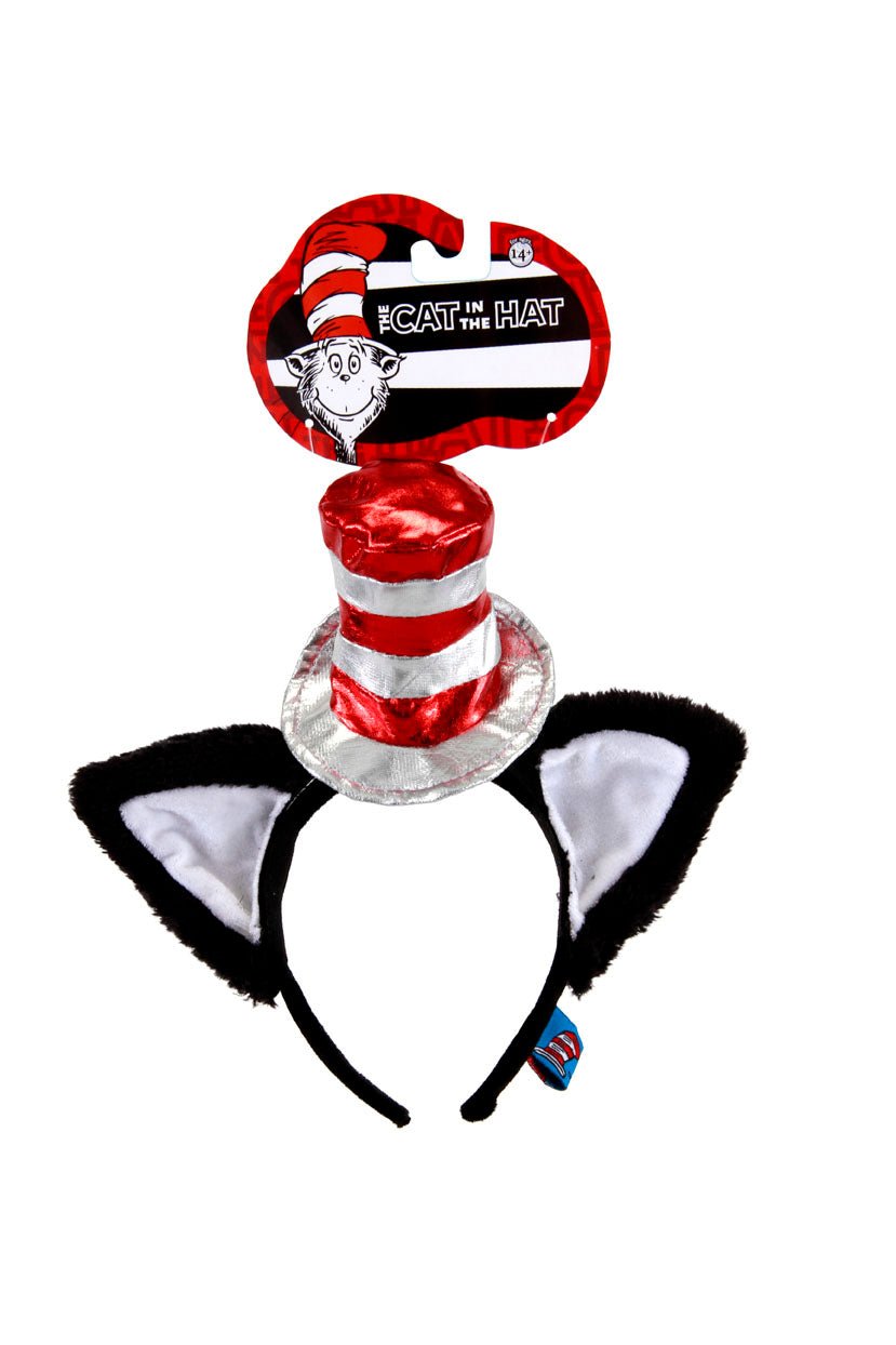 Cat in the Hat Deluxe Headband with Ears - Dr. Seuss - JJ's Party House