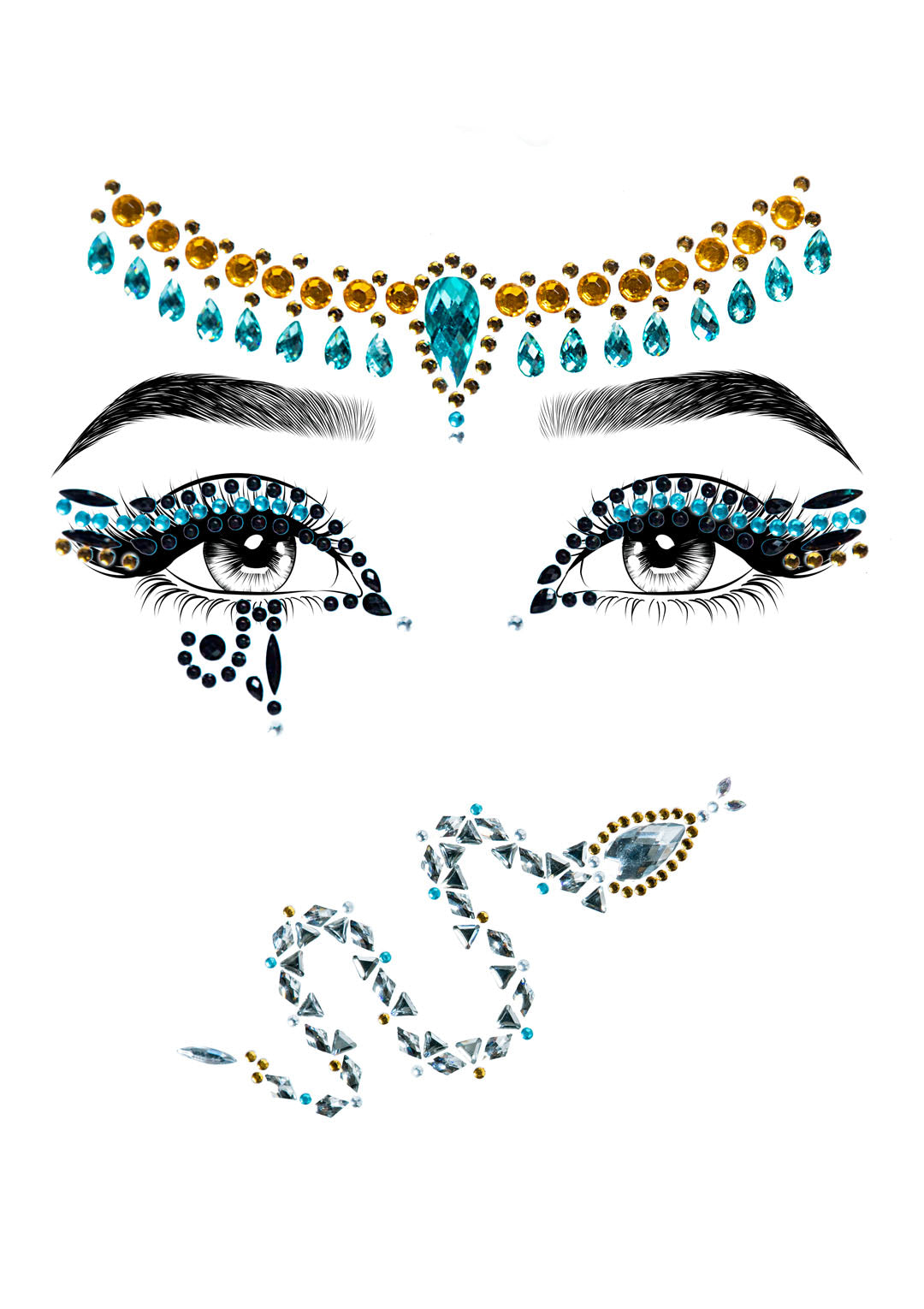 Cleopatra Adhesive Face Jewels