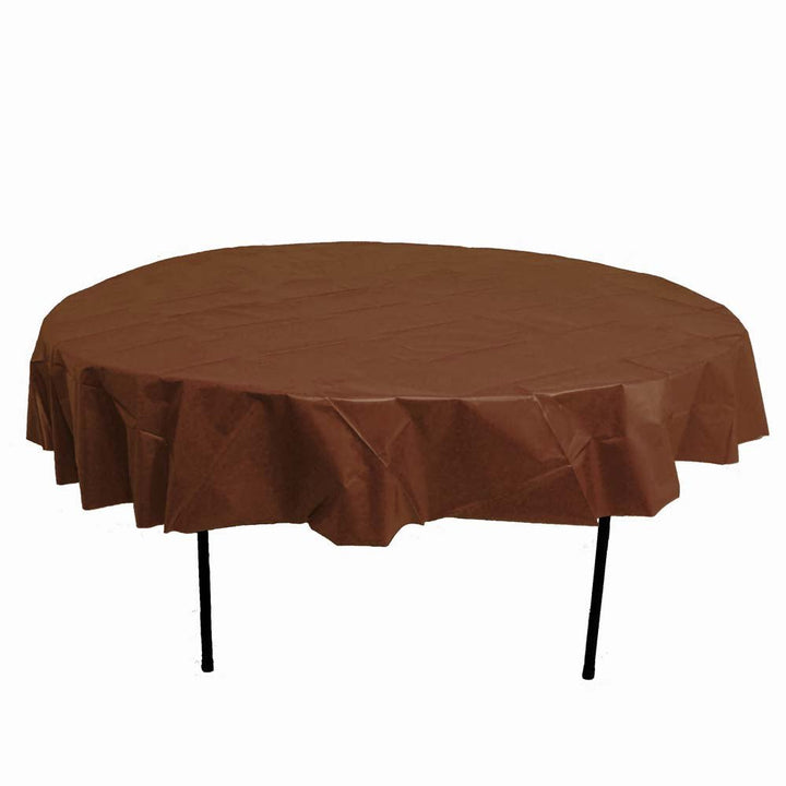 Ch-Chocolate 84" Round Plastic - JJ's Party House