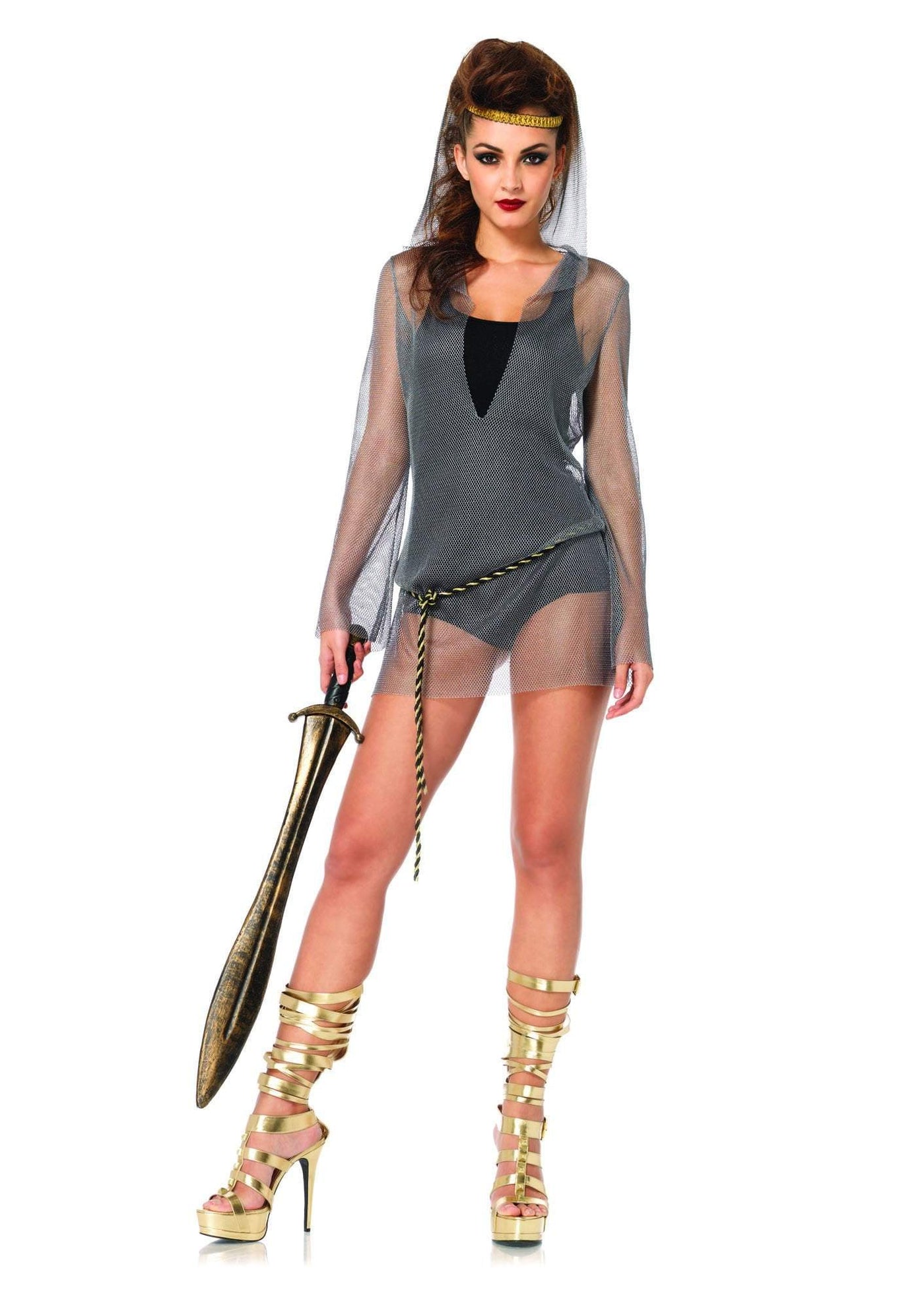 Chain Mail Hooded Dress - JJ's Party House