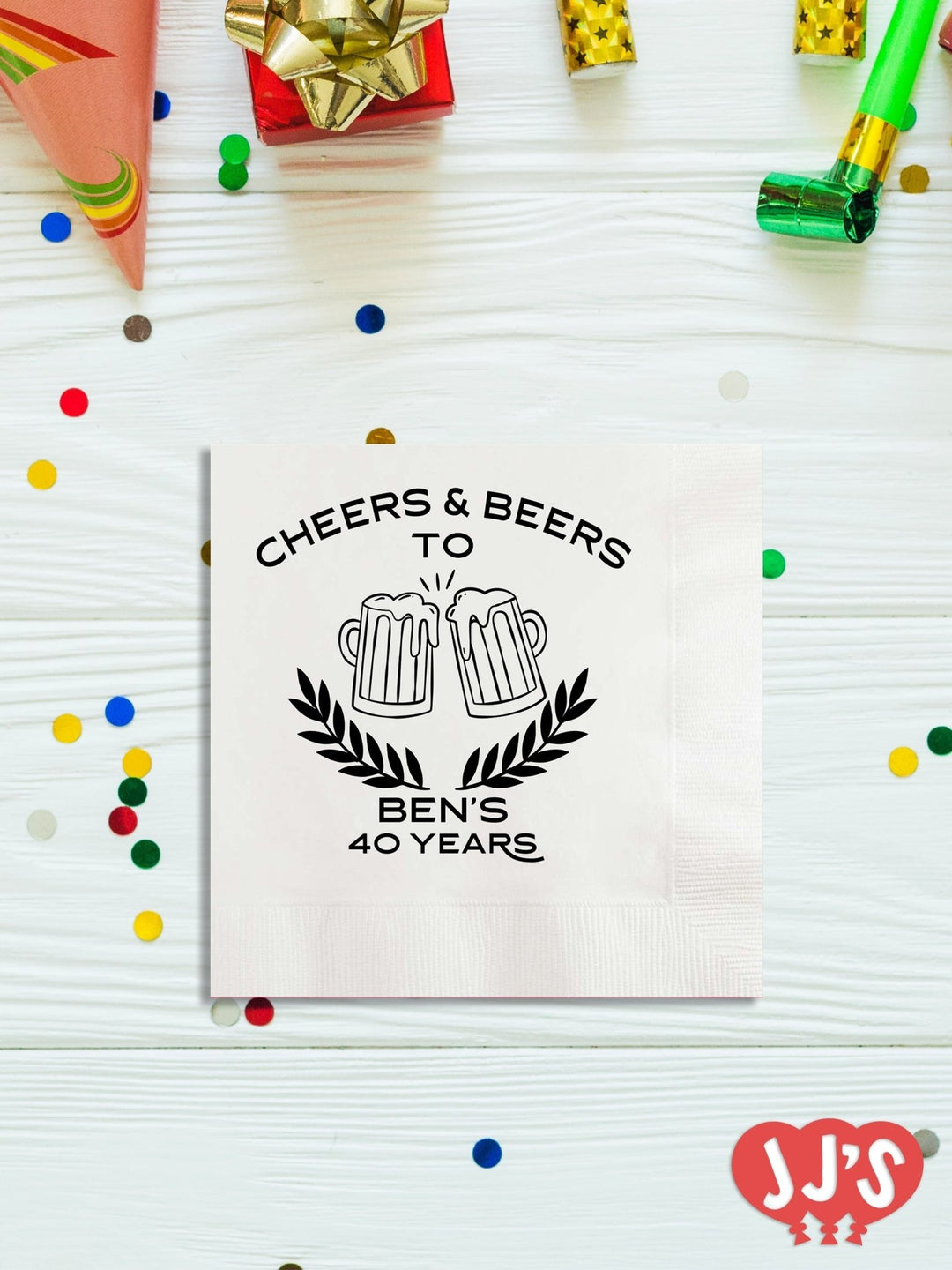 Cheers and Beers Birthday Personalized Napkins - JJ's Party House