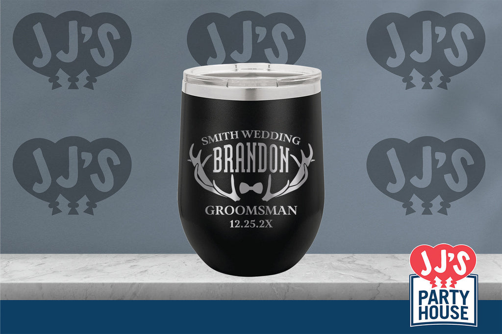 Cheers to the Groom! Personalized Polar Tumblers for Your Wedding Party Groomsmen Gifts - JJ's Party House