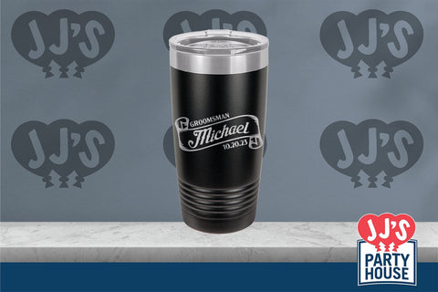 Cheers to the Groom! Personalized Polar Tumblers for Your Wedding Party Groomsmen Gifts - JJ's Party House