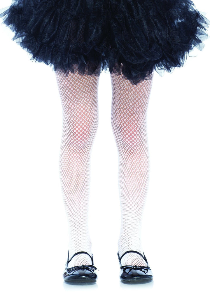 Children's Fishnet Tights LEG-4067 XL NEON ORANGE - JJ's Party House