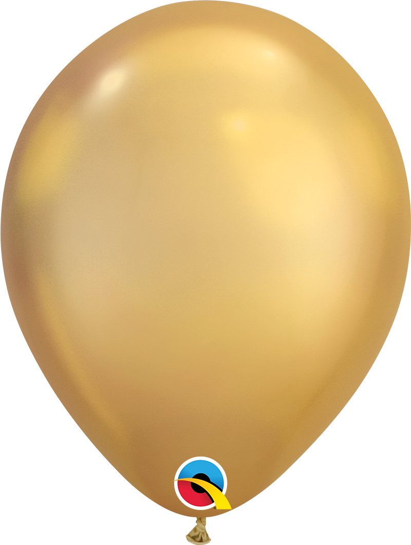 Chrome Gold 11'' Latex Balloon - JJ's Party House - Custom Frosted Cups and Napkins