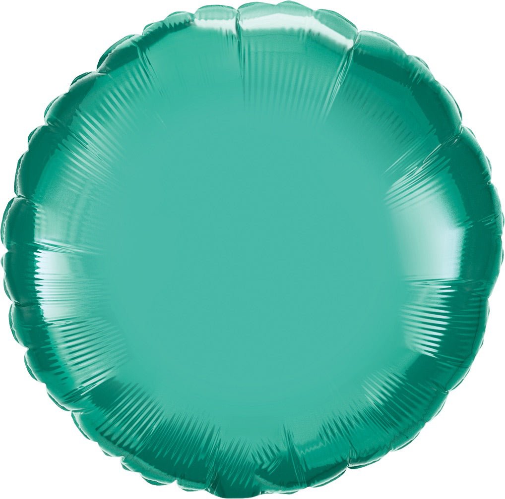 Chrome Green Round Mylar - JJ's Party House