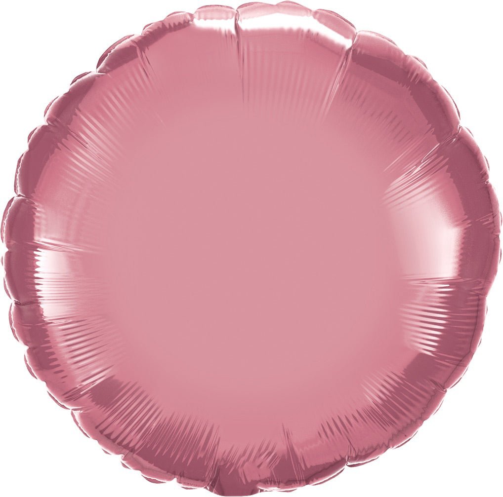 Chrome Mauve Round Mylar - JJ's Party House