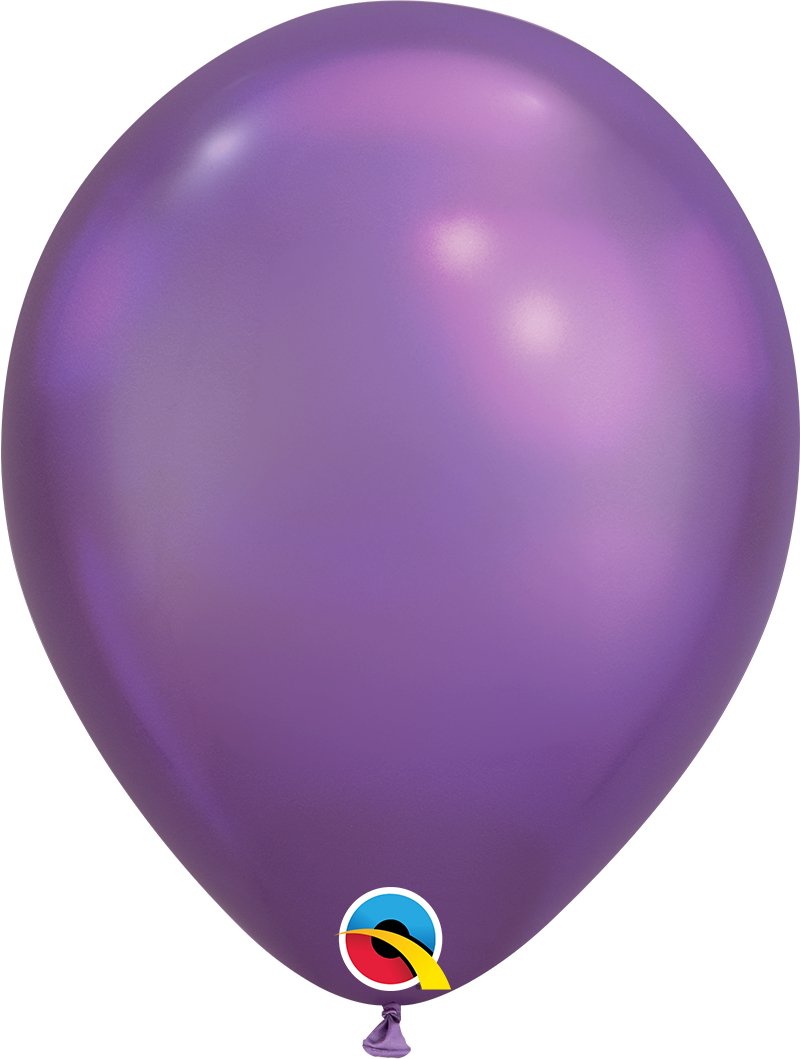 Chrome Purple Balloons 100ct - JJ's Party House