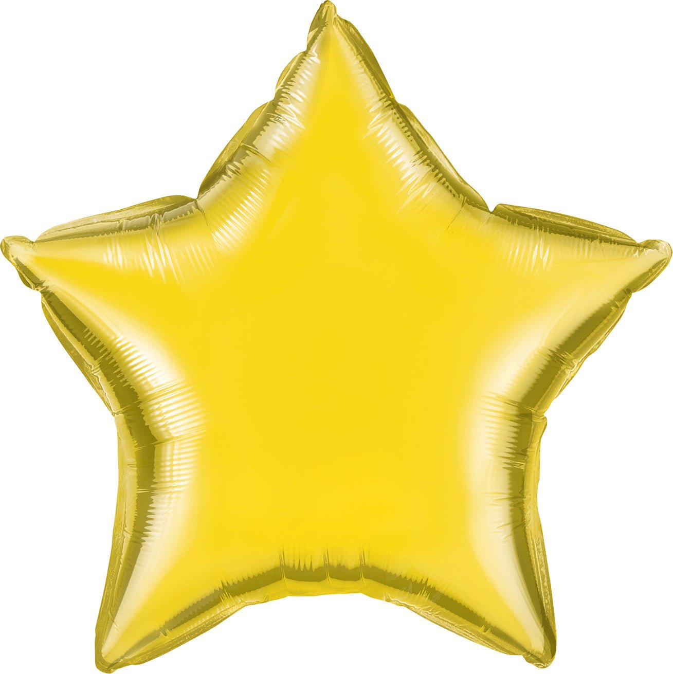 Citrine Yellow Star 20'' Mylar Balloon - JJ's Party House - Custom Frosted Cups and Napkins