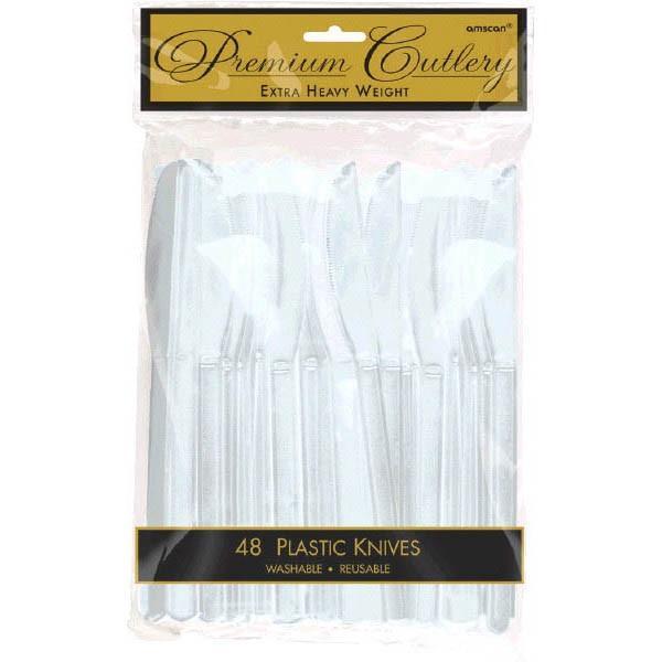 Clear Plastic Knives 48ct - JJ's Party House