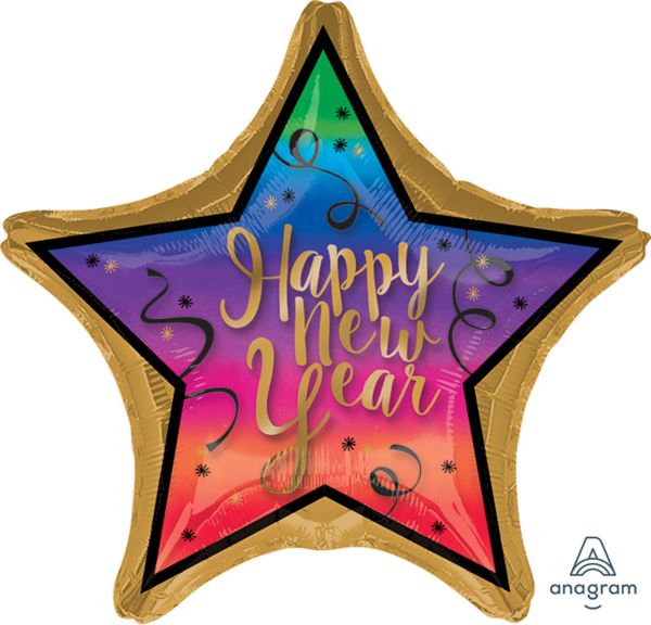 Colorful New Year Jumbo Balloon 28" - JJ's Party House