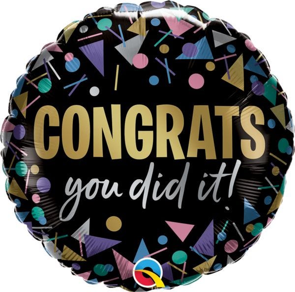 Congrats You Did It Mylar Balloon 18" - JJ's Party House