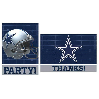 Cowboys Invitations 8ct - JJ's Party House - Custom Frosted Cups and Napkins