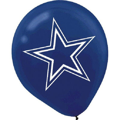 Cowboys Latex Balloons - JJ's Party House - Custom Frosted Cups and Napkins