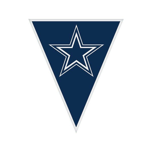 Cowboys Pennant Banner - JJ's Party House - Custom Frosted Cups and Napkins