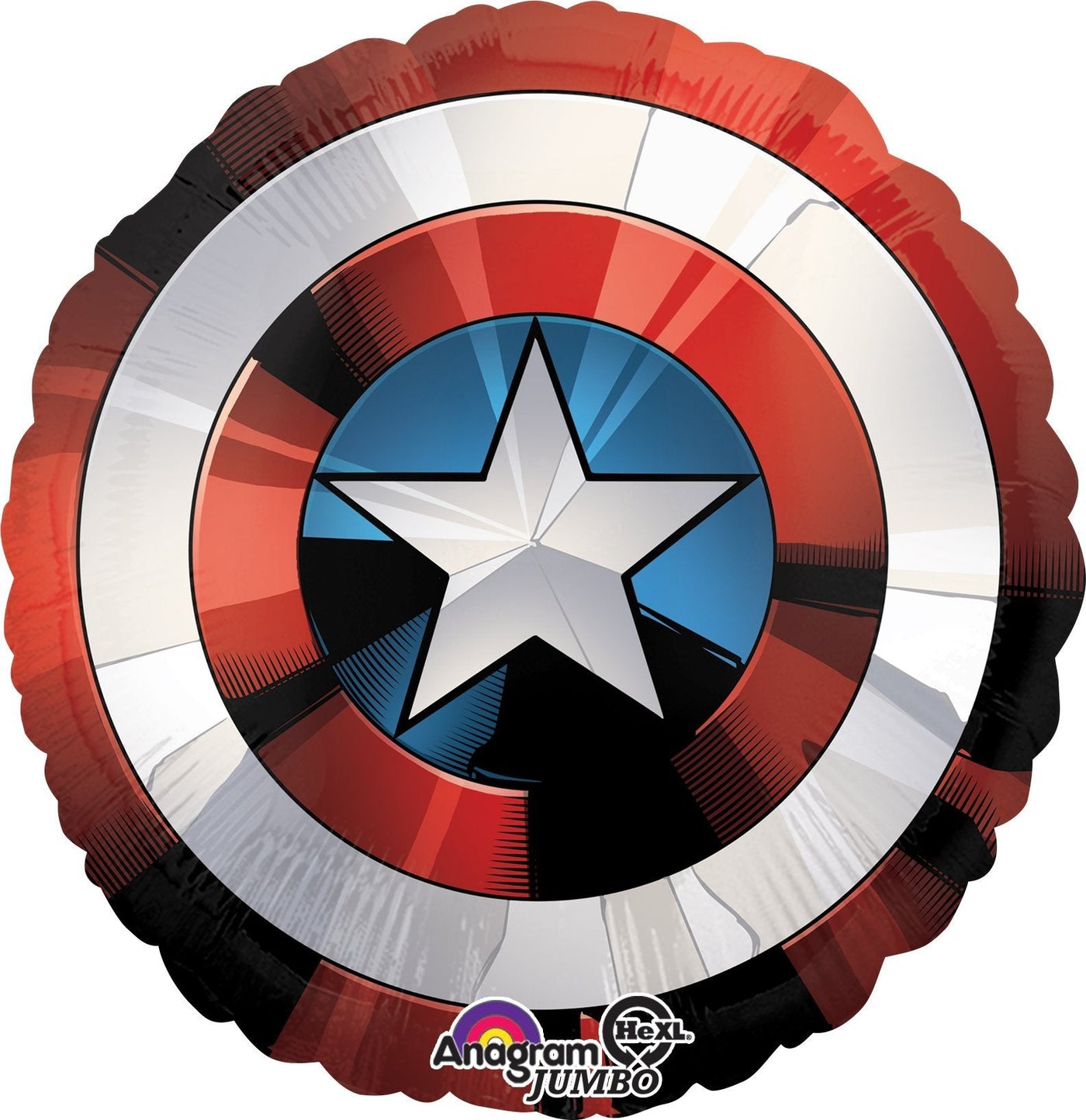 Cpt America Shield Balloon 28'' - JJ's Party House