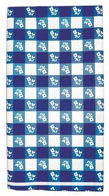 Creative Converting Western Blue Gingham Table Cover