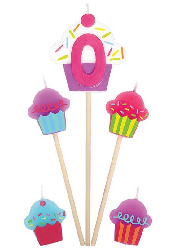 Cupcake Birthday Pick Candle # - JJ's Party House