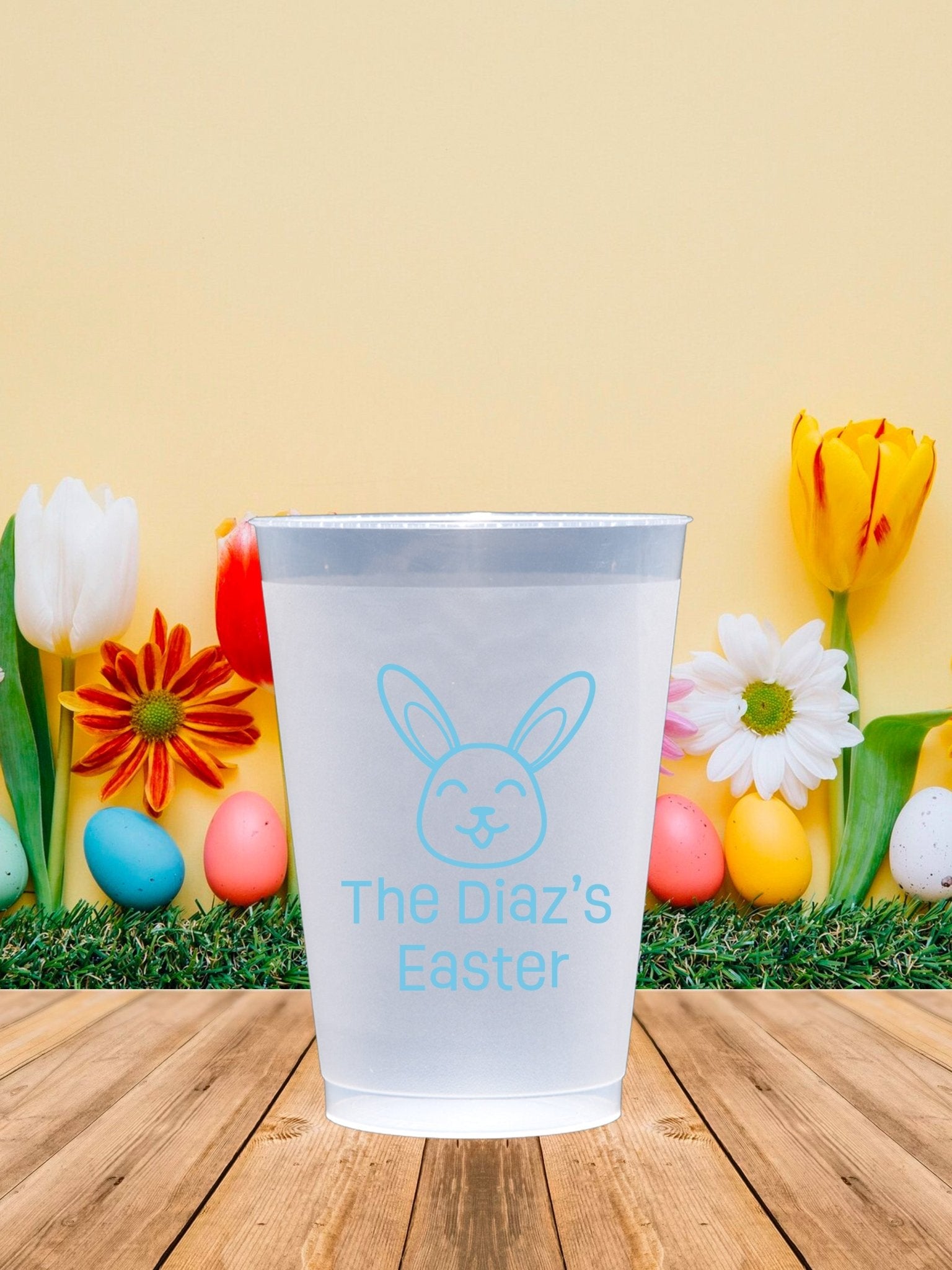 Cute Bunny Custom Easter Fosted Cups – JJ's Party House