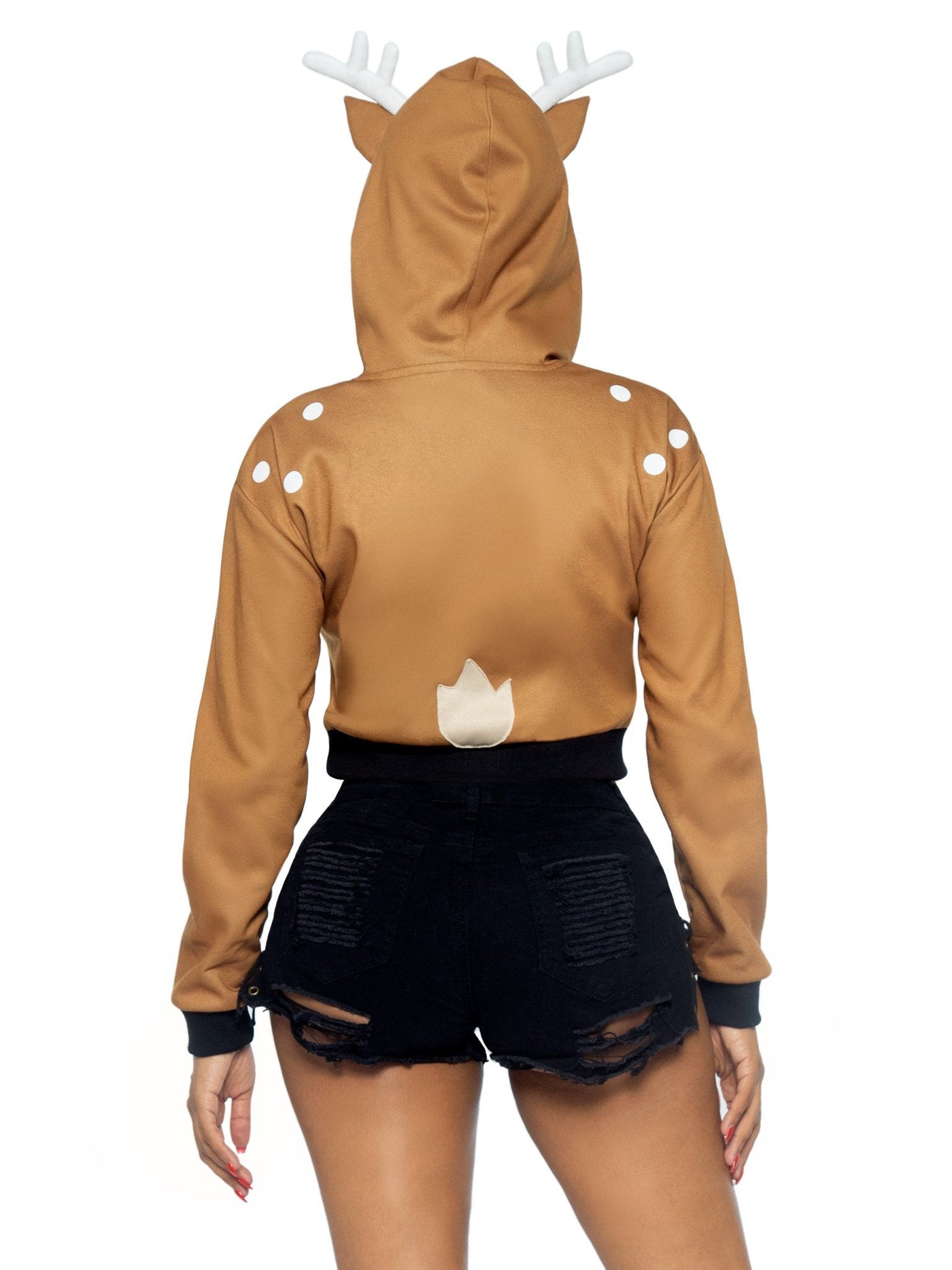 Deer Fawn Cropped Hoodie Costume - JJ's Party House