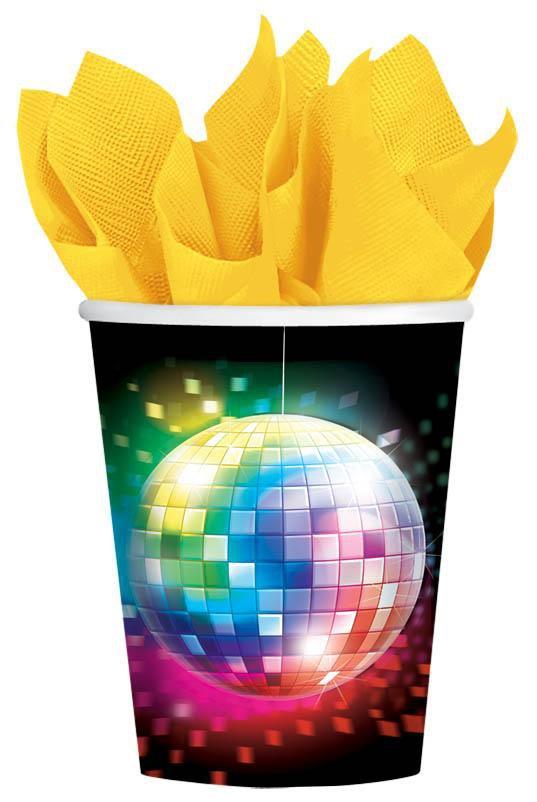 Disco Fever 9 Oz. Cups 8ct - JJ's Party House