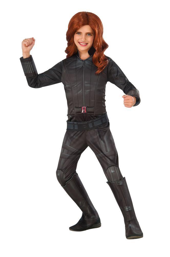 Dlx Black Widow Girls Costume RUB-620590 LARGE - JJ's Party House