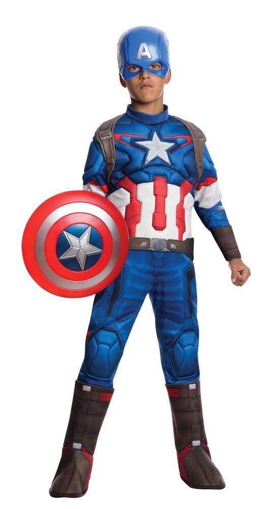 Dlx.Captain America Costume - JJ's Party House