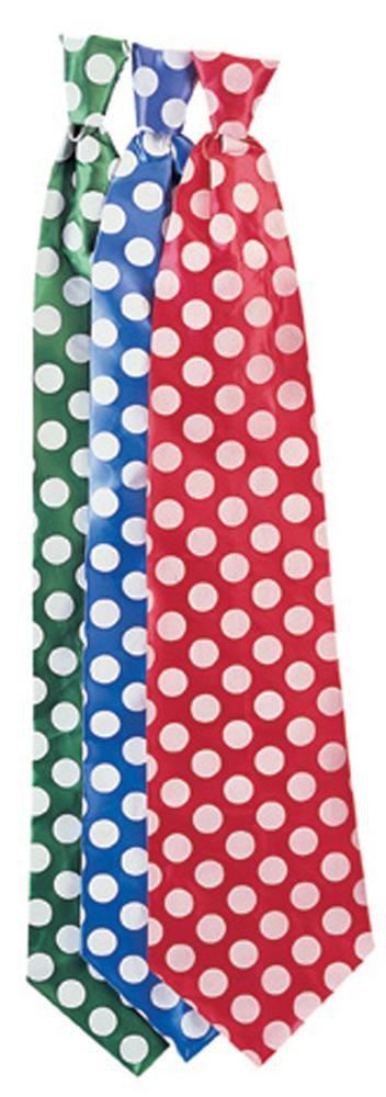 Dotted Satin Long Tie - JJ's Party House
