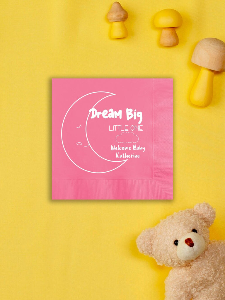 Dream Big Little One Welcome Baby Shower Napkins - JJ's Party House