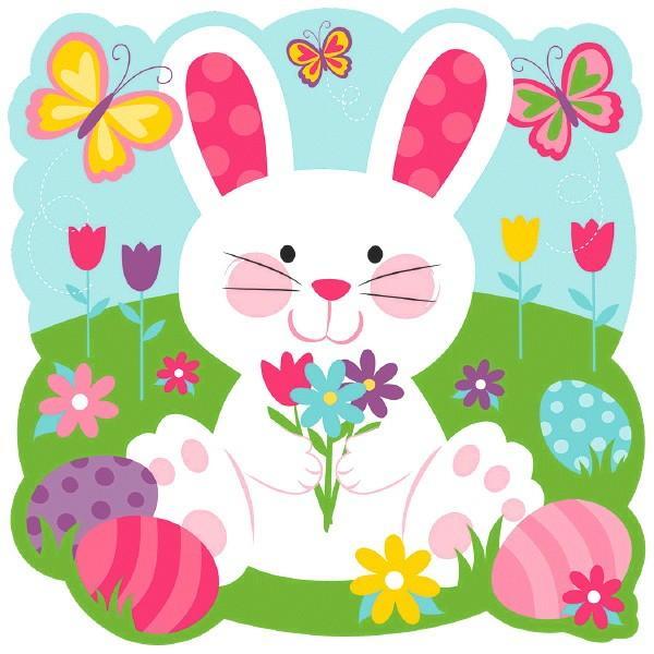 Easter Bunny with Butterflies - JJ's Party House