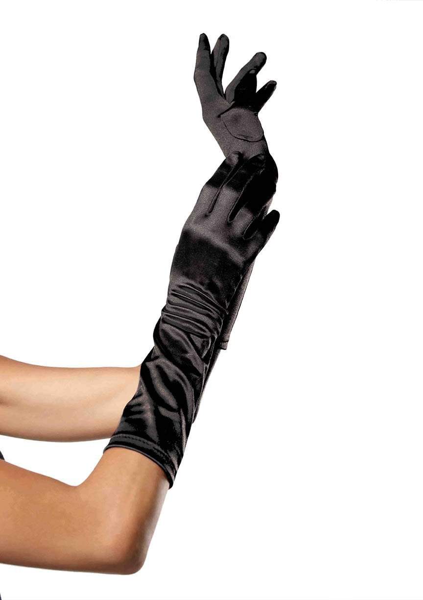 Elbow Length Satin Gloves - JJ's Party House