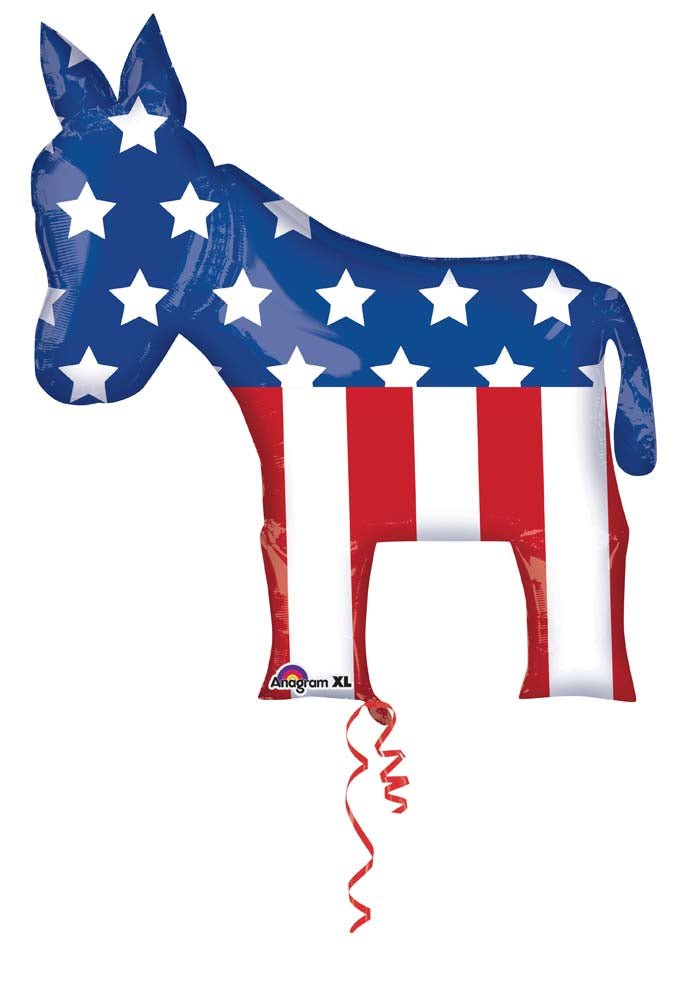 Election Donkey Dem Balloon - JJ's Party House