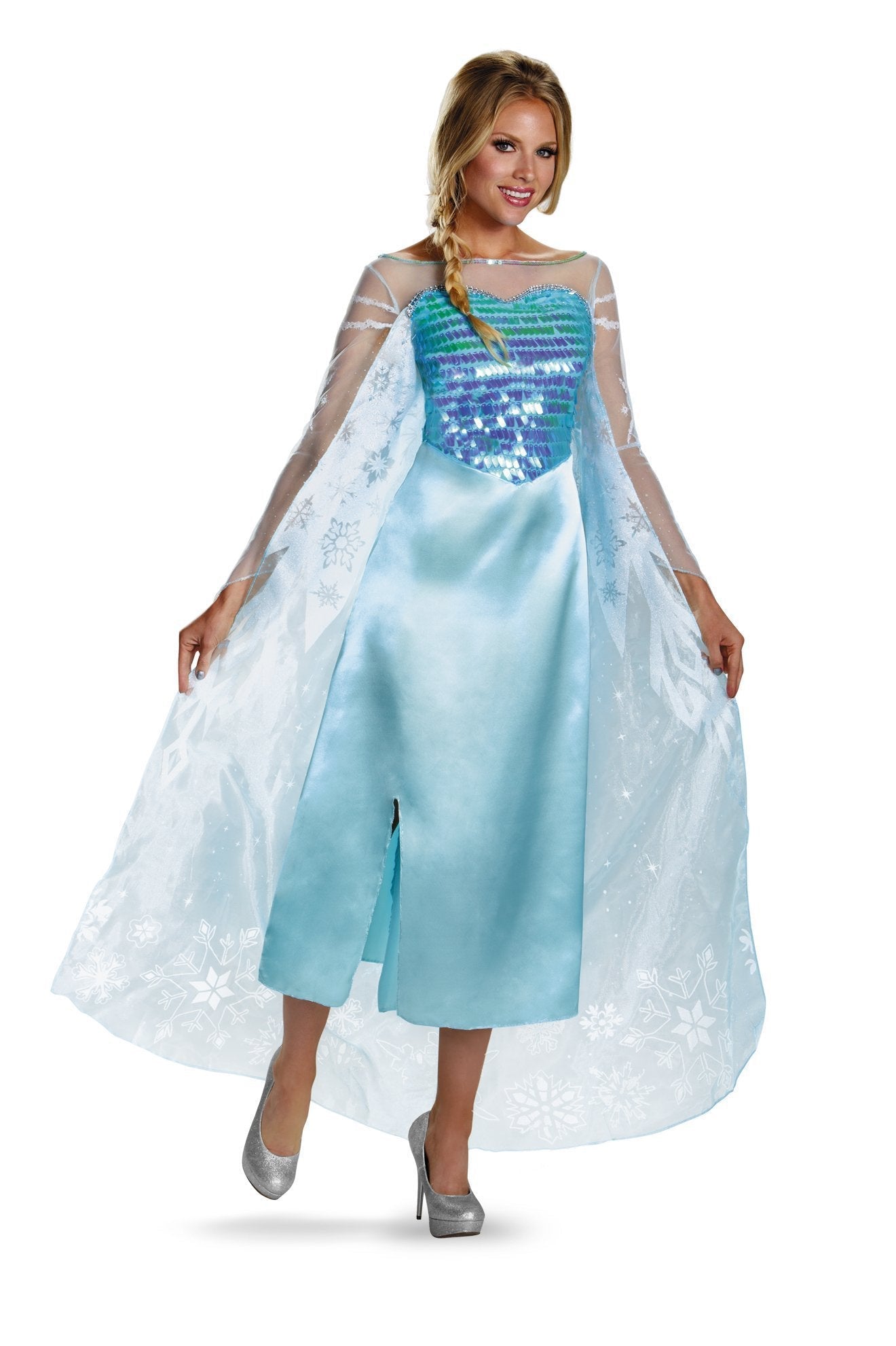 Elsa Adult Deluxe Costume DIS-82832 LARGE 12-14 - JJ's Party House